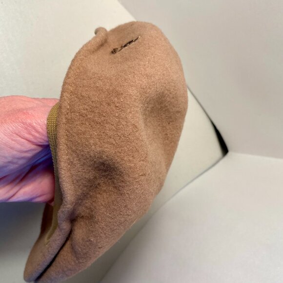 KANGOL blue 100% Pure New Wool 504 Seamless Flat Cap Medium, Camel/LghtBrw - Picture 7 of 12